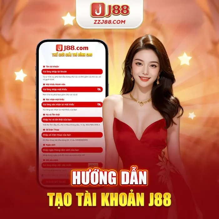 Hướng dẫn tạo tài khoản J88